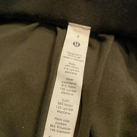 Lululemon Olive Green Stretch High Rise Jogger Pants size 4 - Picture 6 of 9